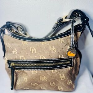 Dooney & Bourke Brown and Black Shoulder Bag